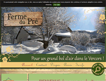Tablet Screenshot of ferme-du-pre.com